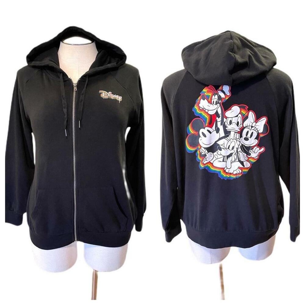 Torrid‎ 3 (3X) Disney Rainbow Love Pride Mickey Mouse Zip Up Hoodie Sweatshirt